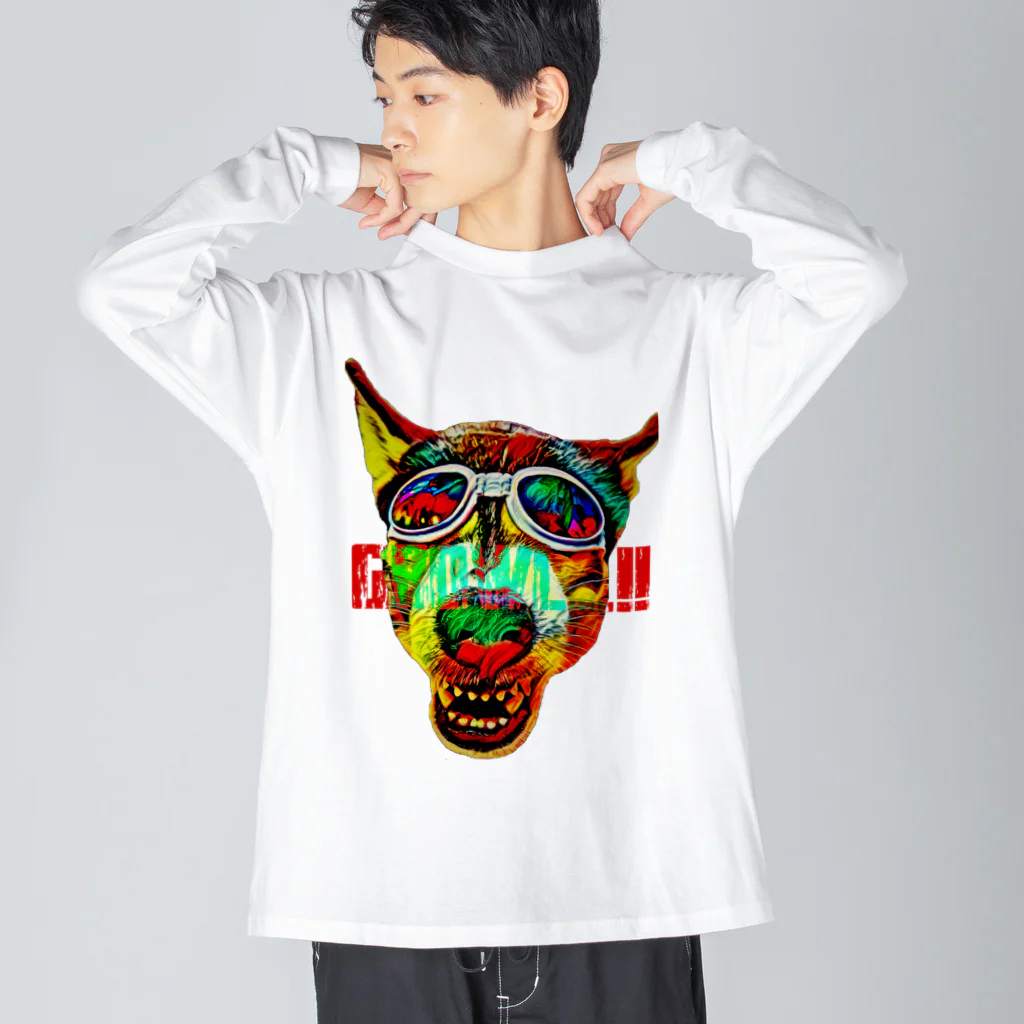 Husky'S Herb GardenのGrowl!! Big Long Sleeve T-Shirt