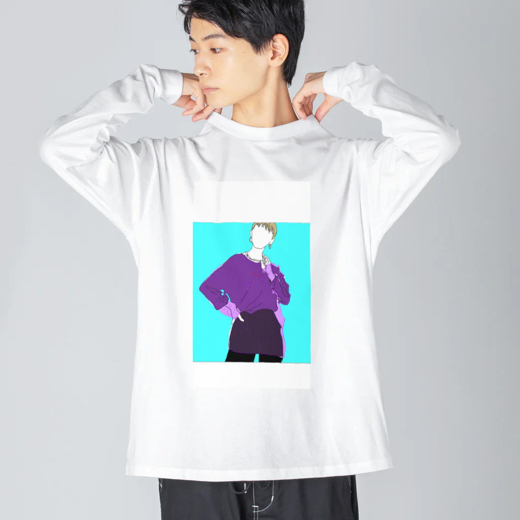 まるのモード系女子LST Big Long Sleeve T-Shirt