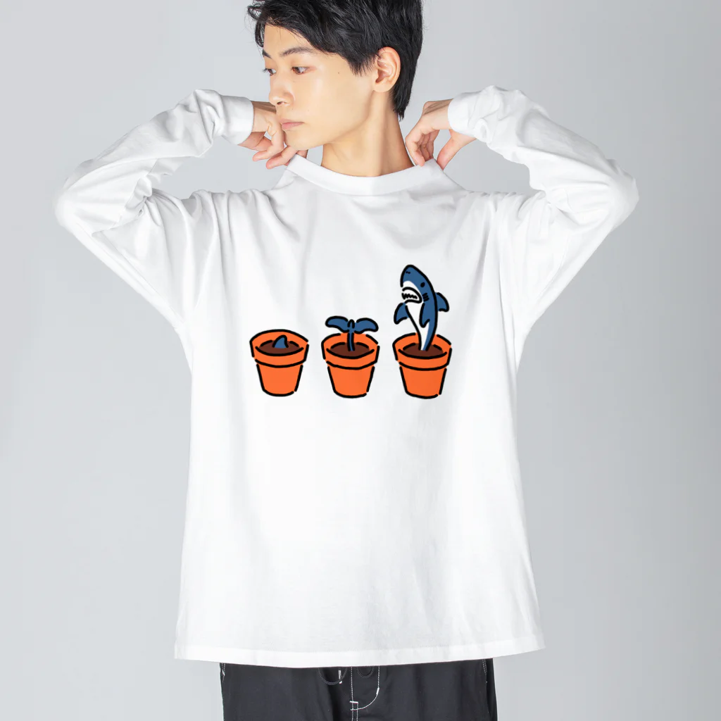 サメ わりとおもいのサメの育て方 Big Long Sleeve T-Shirt