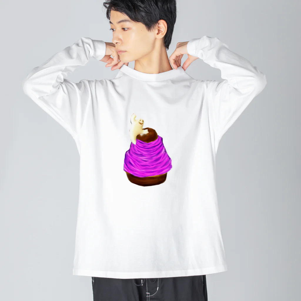 Danke Shoot Coffeeの期間限定のモンブラン ビッグシルエットロングスリーブTシャツ