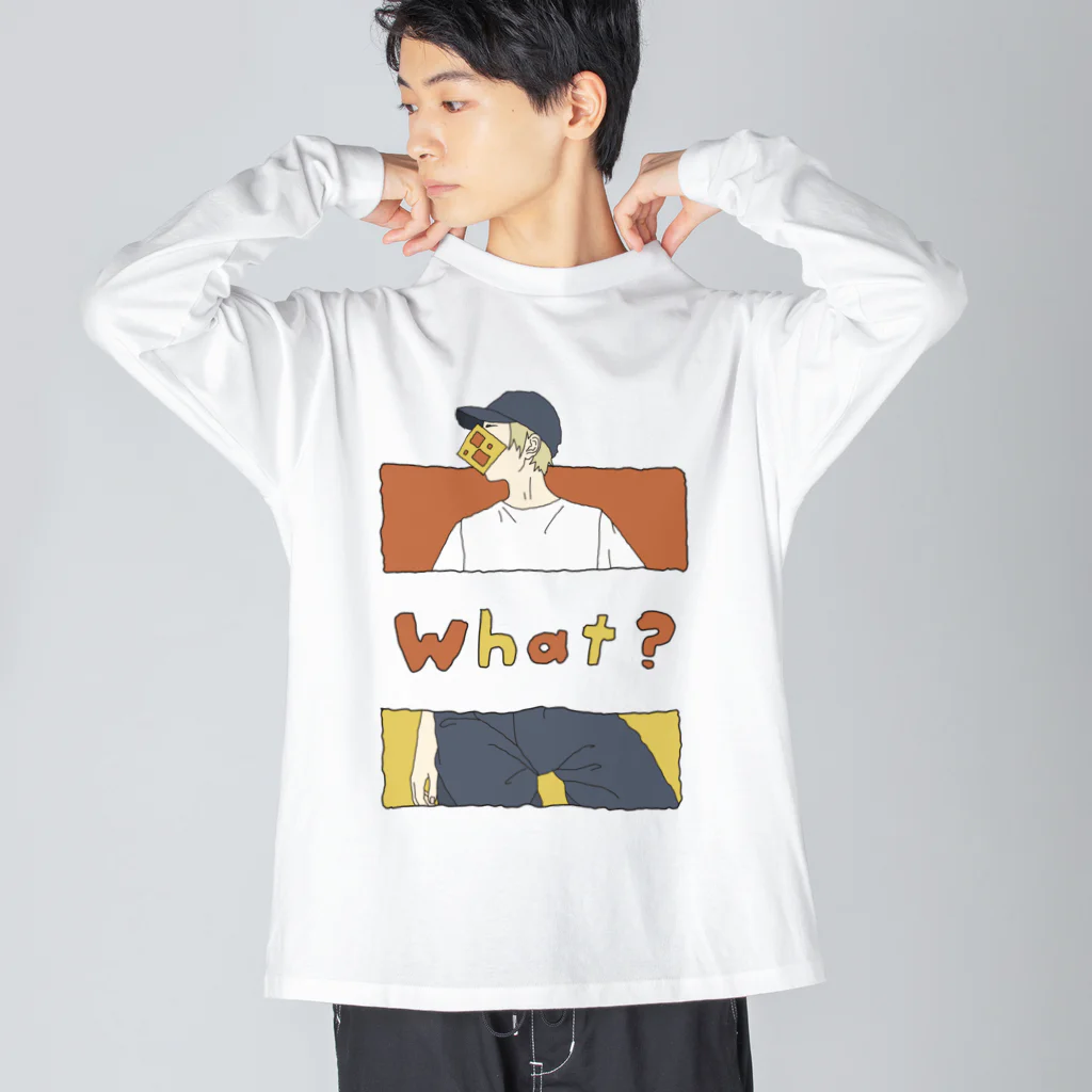 KiKiのWhat? ビッグシルエットロングスリーブTシャツ