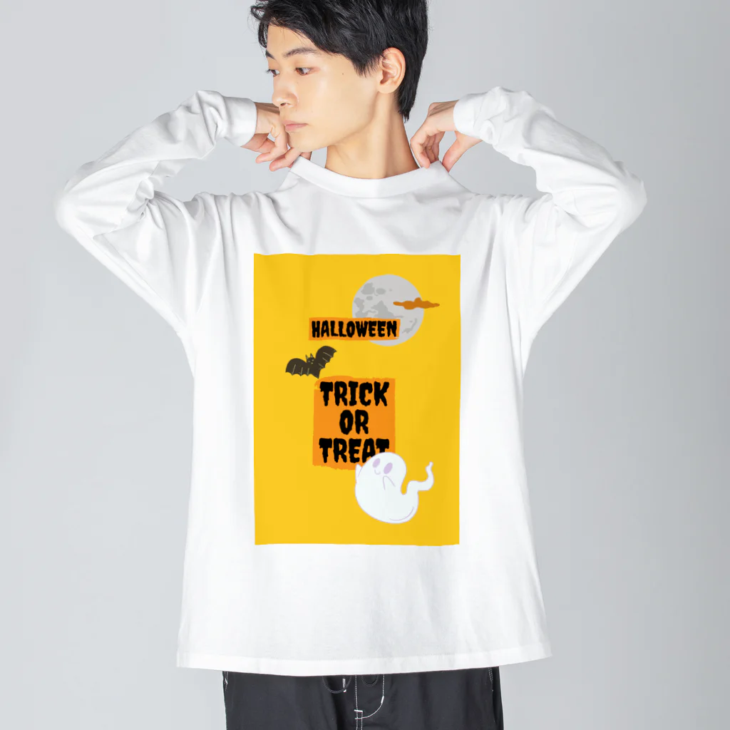 pulu's shopのHappy Halloween Trick or Treat!! ビッグシルエットロングスリーブTシャツ