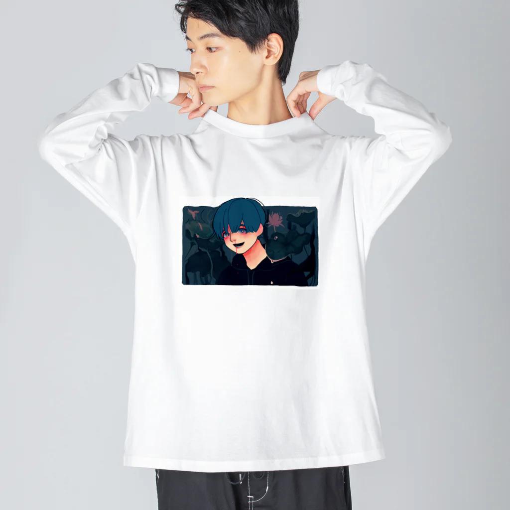 藻川湯畔の水浸し Big Long Sleeve T-Shirt