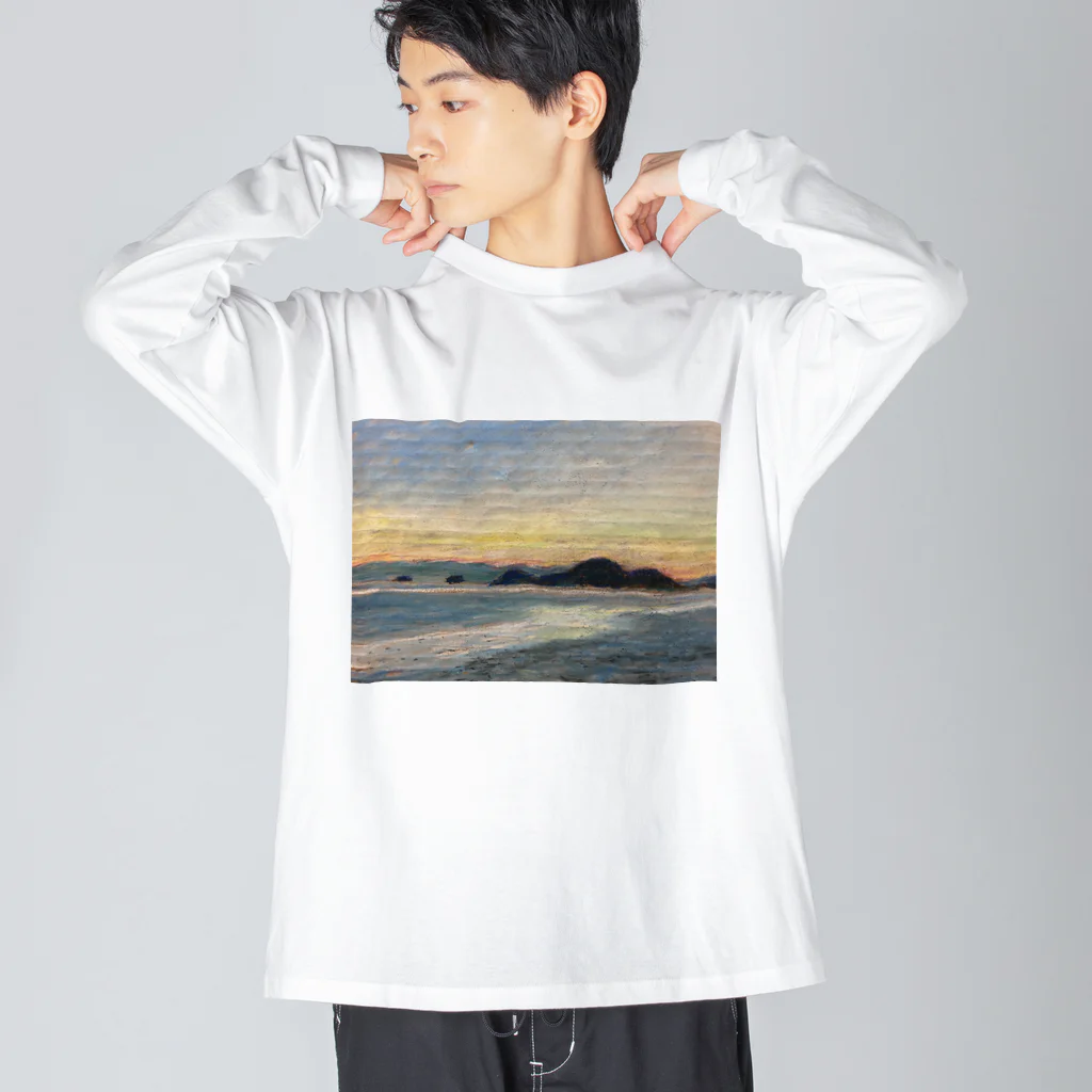 余剰次元の箕沖から仙酔島'-200928 ビッグシルエットロングスリーブTシャツ