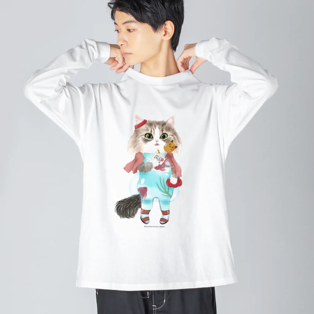 wokasinaiwoの風鈴はなまめ ビッグシルエットロングスリーブTシャツ