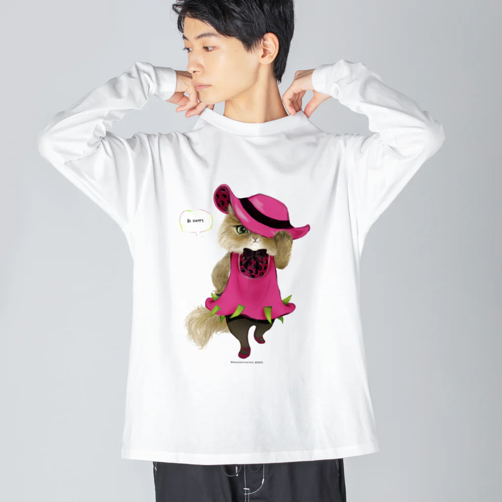 wokasinaiwoの帽子屋ノエルちゃん ビッグシルエットロングスリーブTシャツ