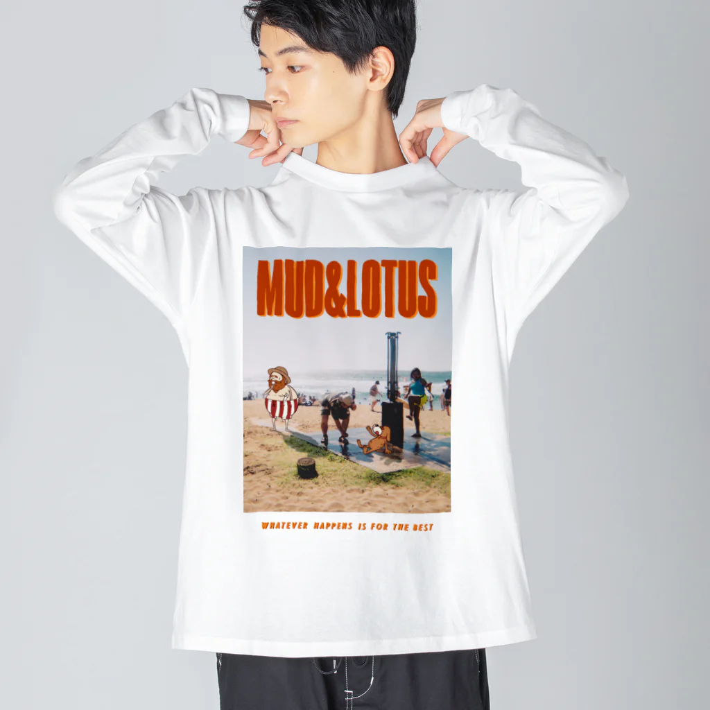 MUD AND LOTUSのBEACH-BIG LONG TEE ビッグシルエットロングスリーブTシャツ