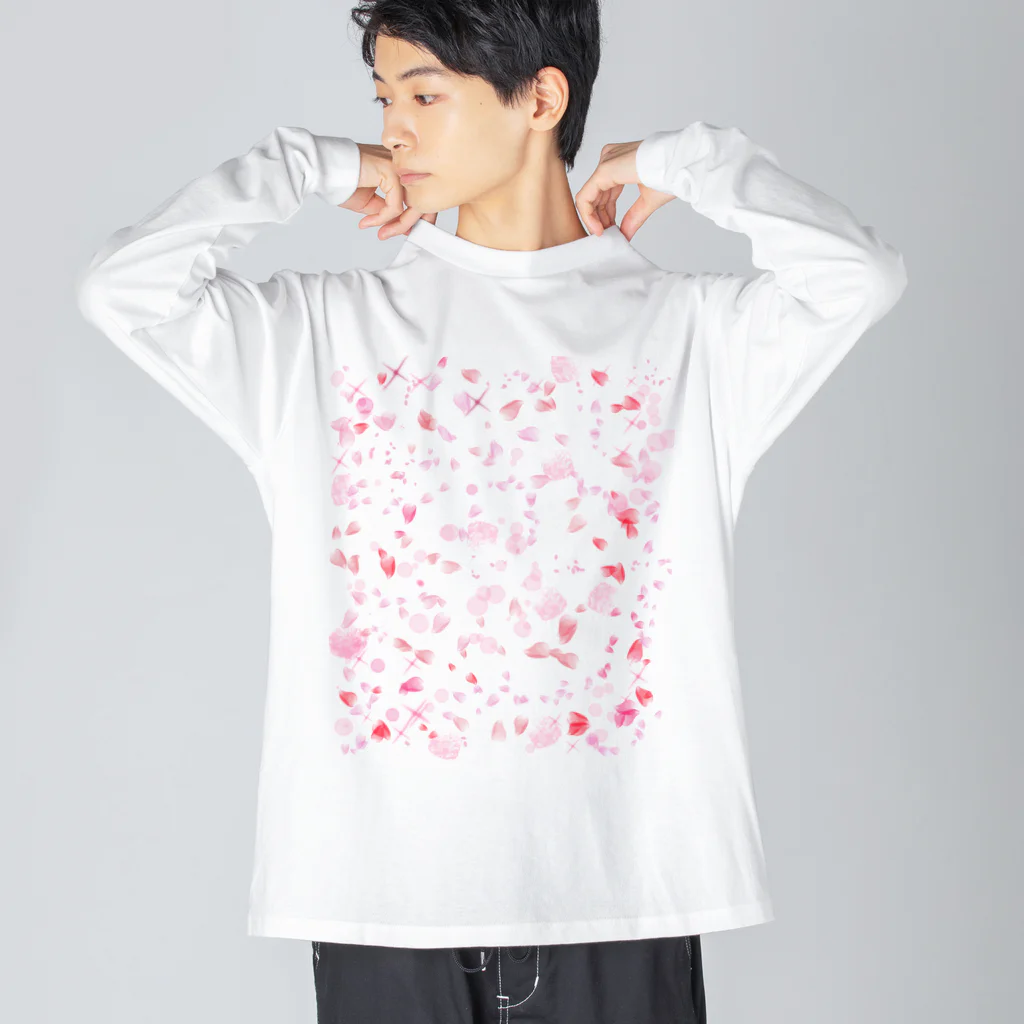 CHOCOLATEの桜吹雪 ビッグシルエットロングスリーブTシャツ