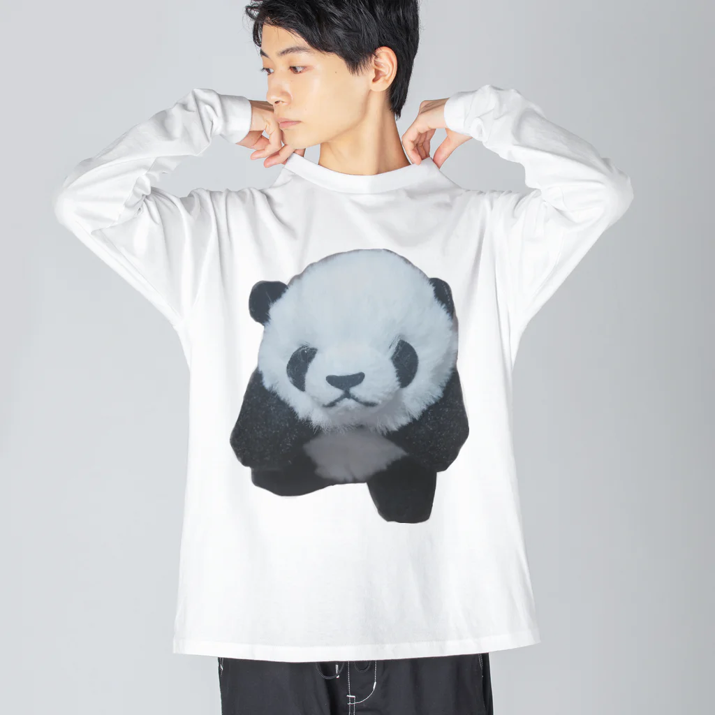 水夢のぱんだのぱん子チャン Big Long Sleeve T-Shirt