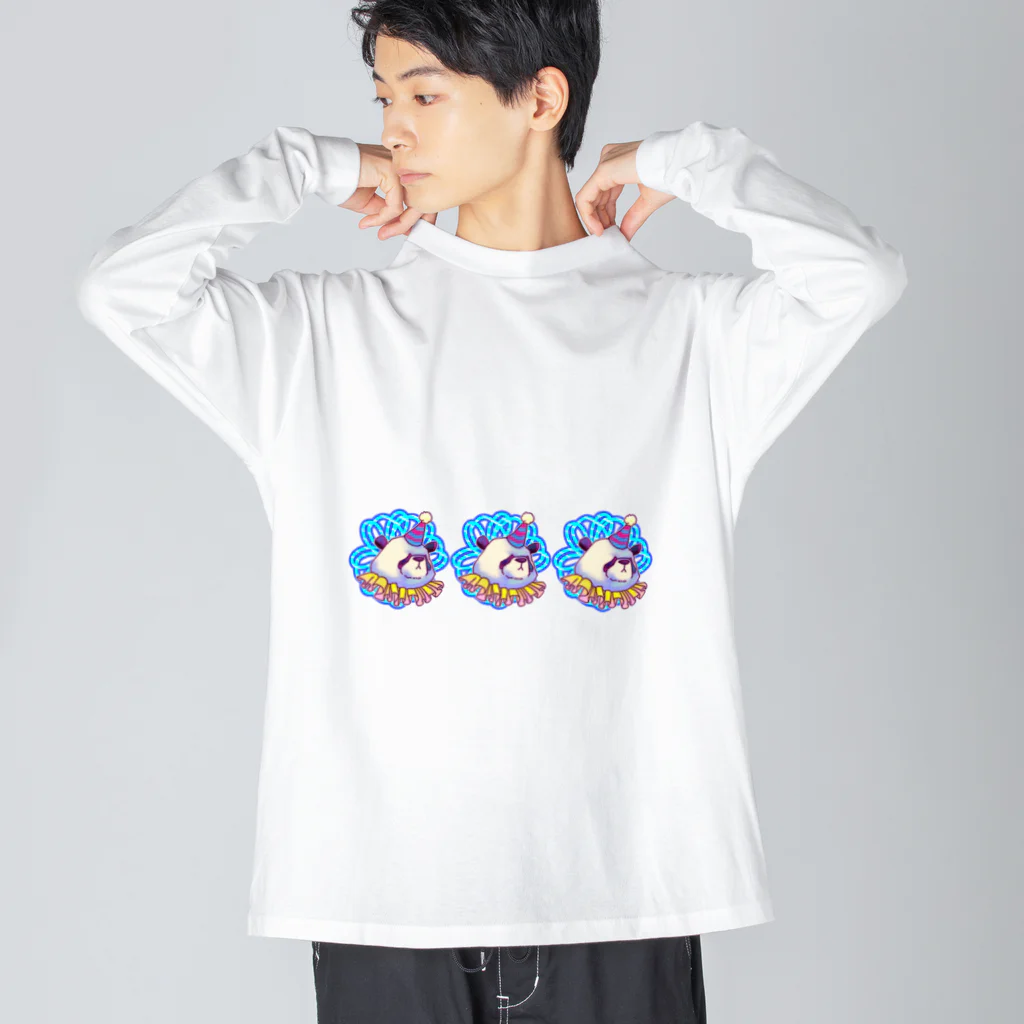 居眠りふにゃこの善悪両成敗パンダちゃん Big Long Sleeve T-Shirt