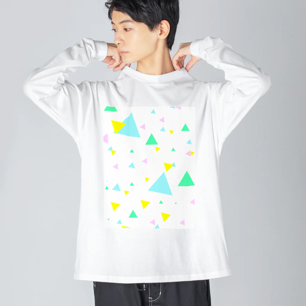 ティラみ⃝す⃝ぐらたんのさんかくいっぱい Big Long Sleeve T-Shirt