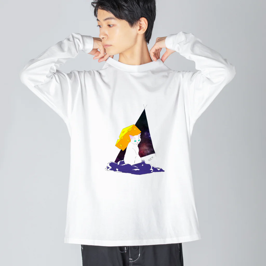 にのもの（・ω・｀)のちゃんぱおん ビッグシルエットロングスリーブTシャツ