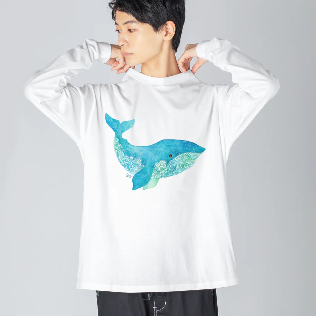 Yukie Shiratori (しらとり ゆきえ)のくじら2 Big Long Sleeve T-Shirt