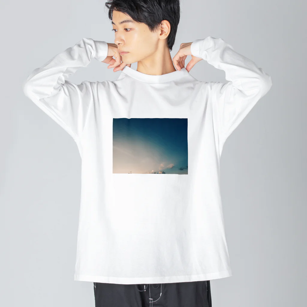 駒音(こまおと)の景色 : 青空2 Big Long Sleeve T-Shirt