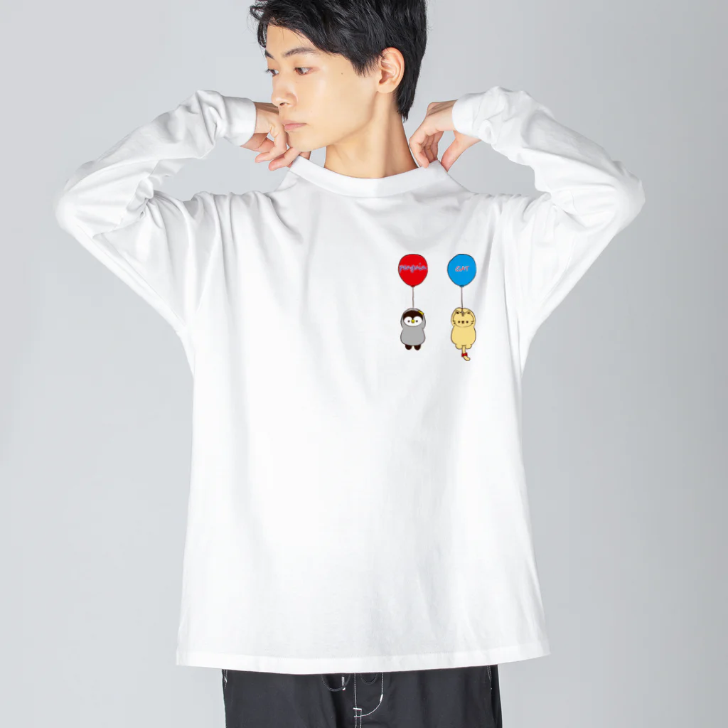 猫店長のお店～ペンギンの野望～の風船 Big Long Sleeve T-Shirt