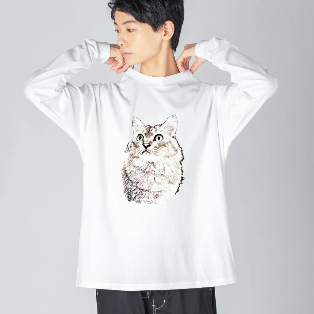 マロマロの何か用？ ビッグシルエットロングスリーブTシャツ