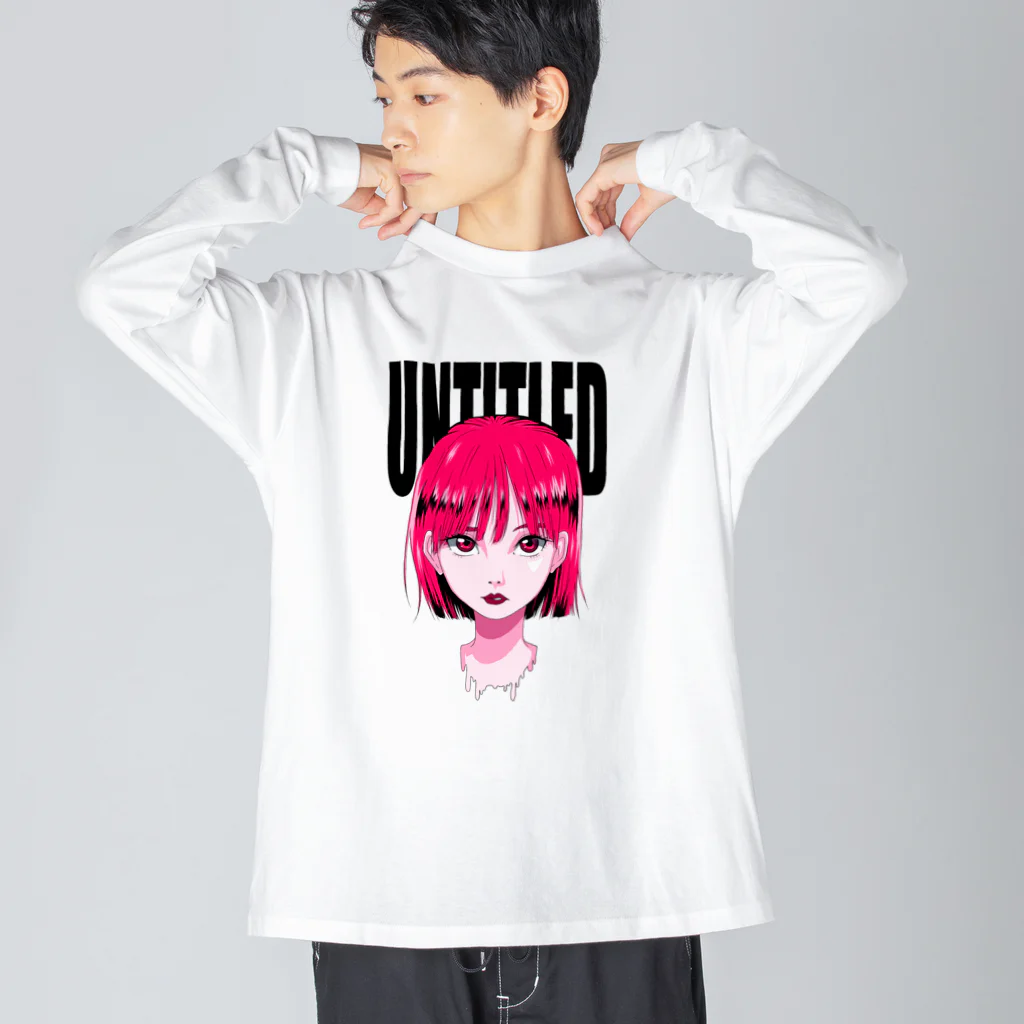 hiroのuntitled"pink" Big Long Sleeve T-Shirt