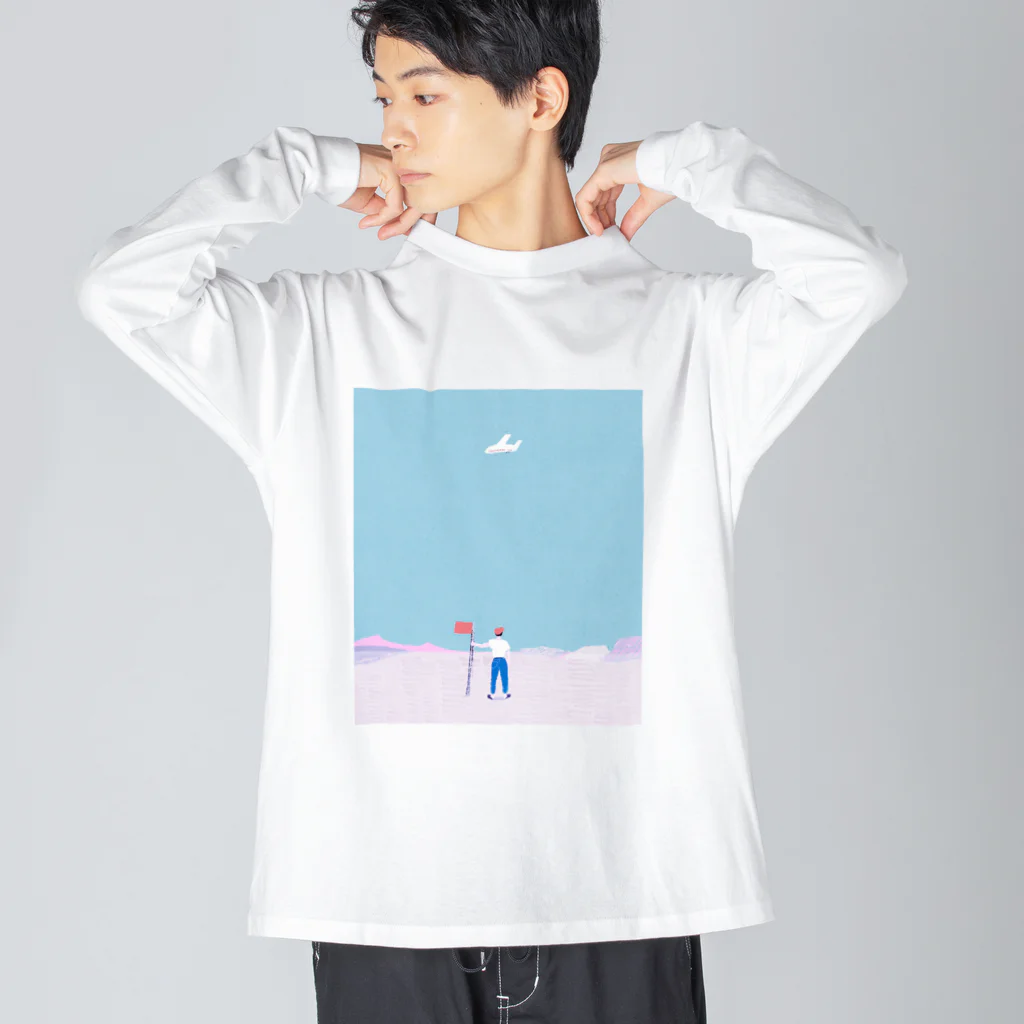 宮下和のウェブショップの飛行機 Big Long Sleeve T-Shirt