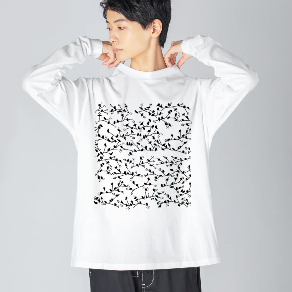 mya-mya=MIYA JUNKO's shop 02のpiyopiyopiyo Big Long Sleeve T-Shirt