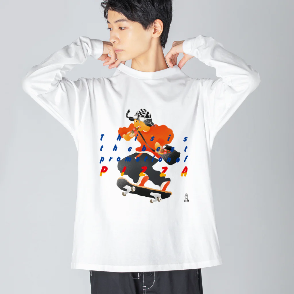 3325sammyのわかりやすいピザの宣伝 Big Long Sleeve T-Shirt