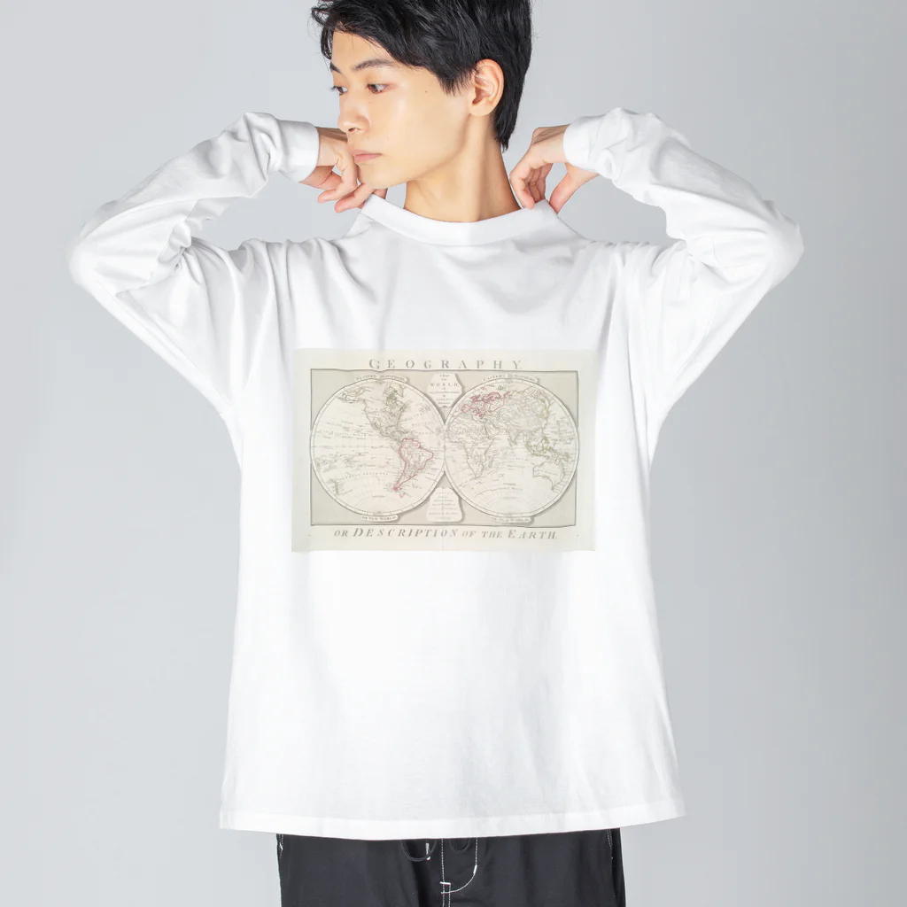 RI=PRODUCTの世界地図 Big Long Sleeve T-Shirt