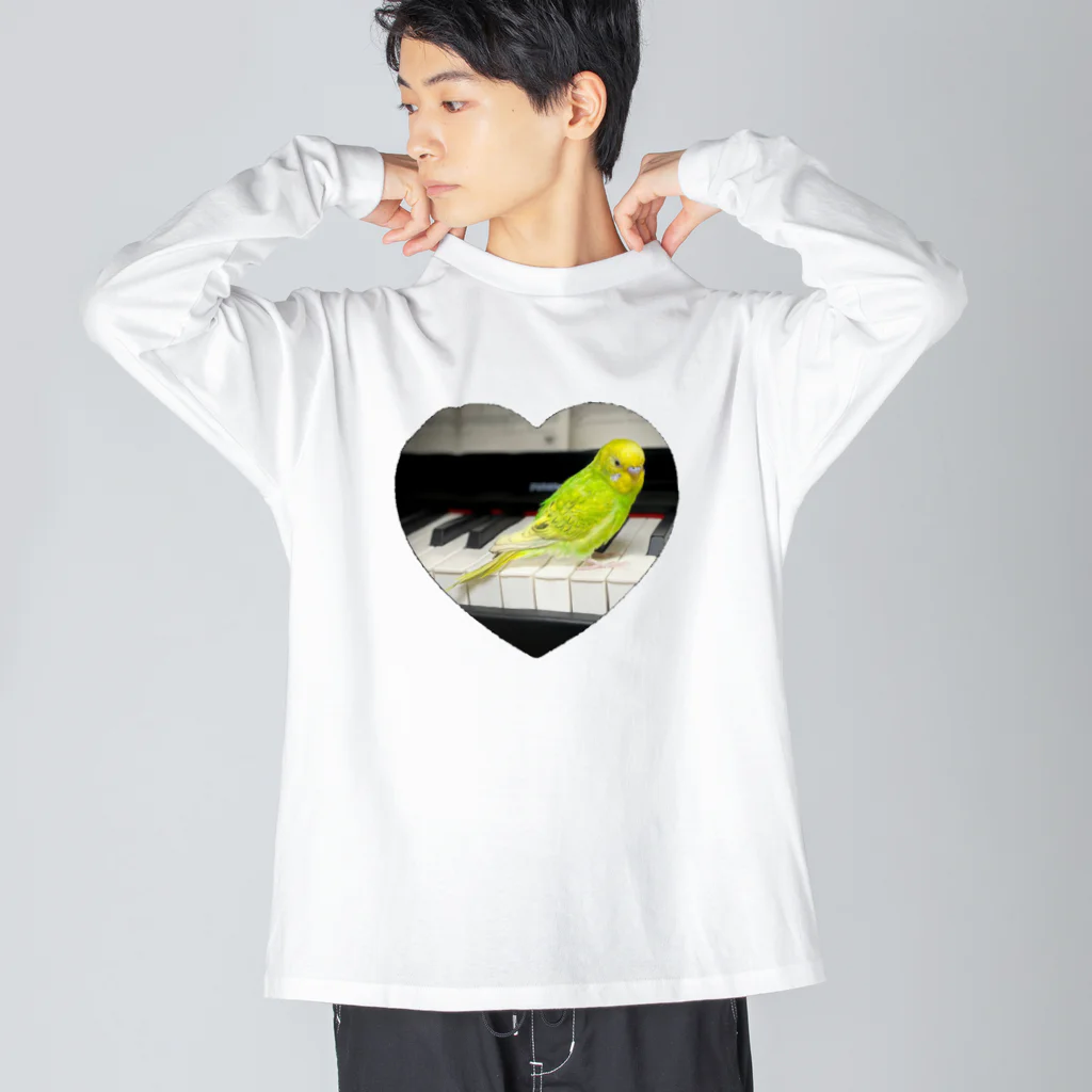 ゆずちゃんのお店のセキセイインコのゆずくん Big Long Sleeve T-Shirt