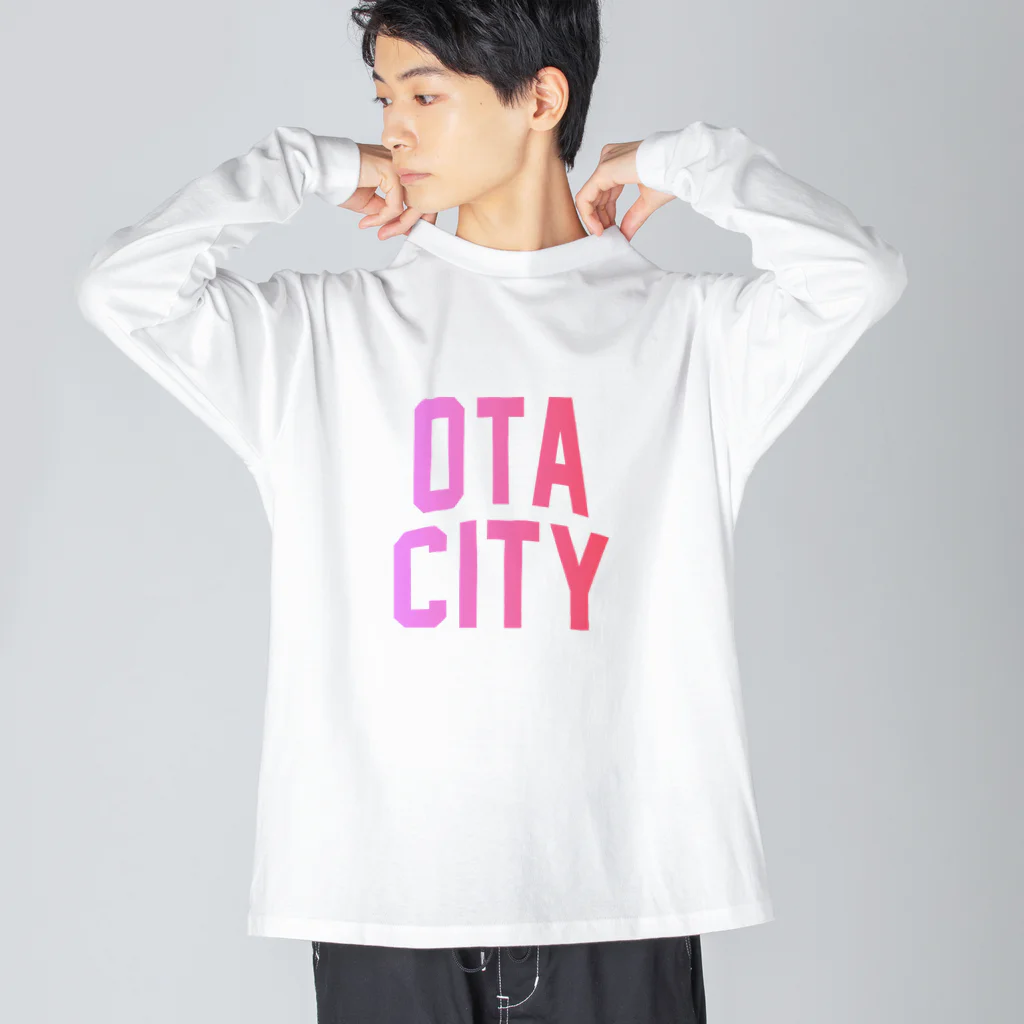 JIMOTOE Wear Local Japanの太田市 OTA CITY Big Long Sleeve T-Shirt