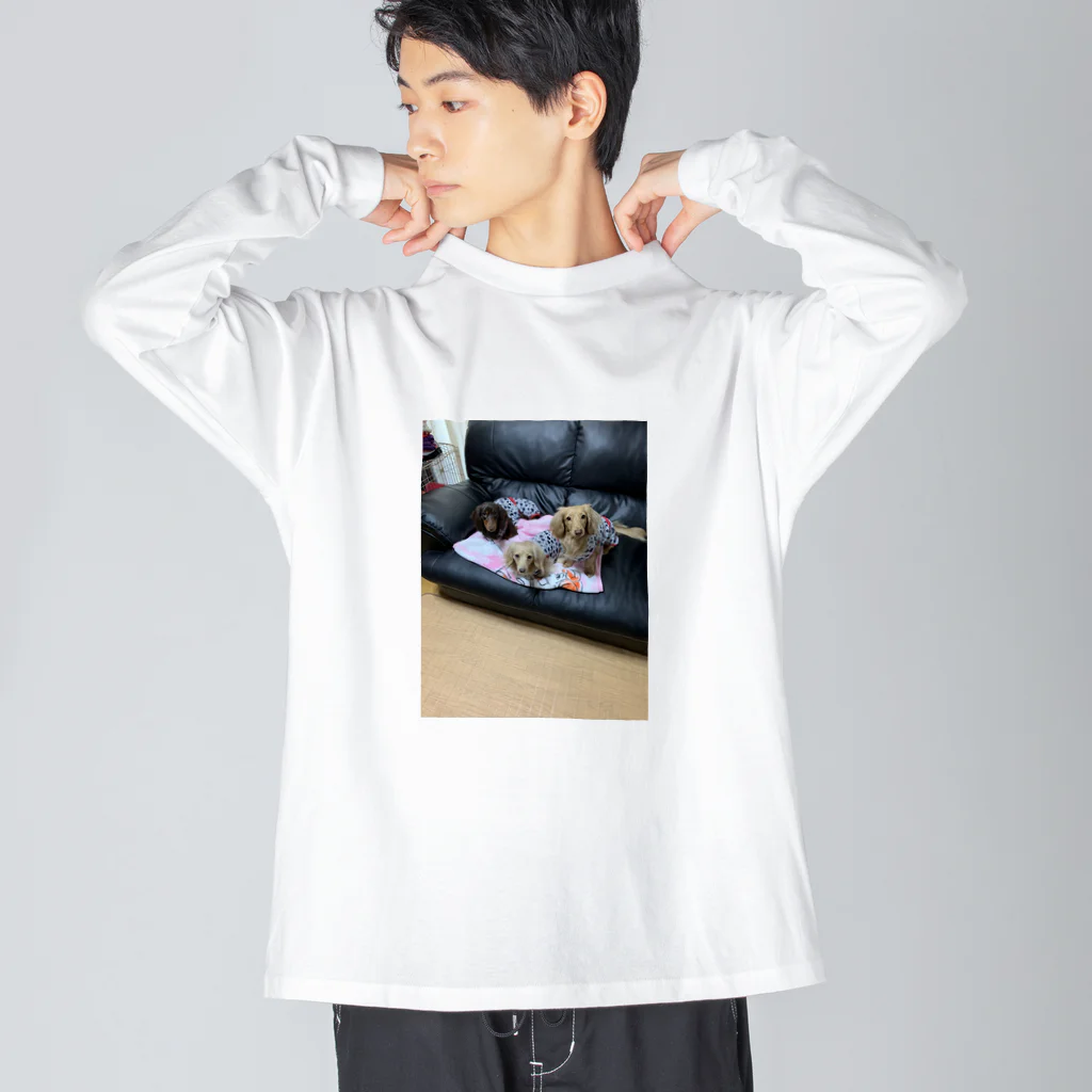 洋子Lᵒᵛᵉᵧₒᵤʚ♥ɞ來優 ﾀﾞｯｸｽの愛犬 루즈핏 롱 슬리브 티셔츠
