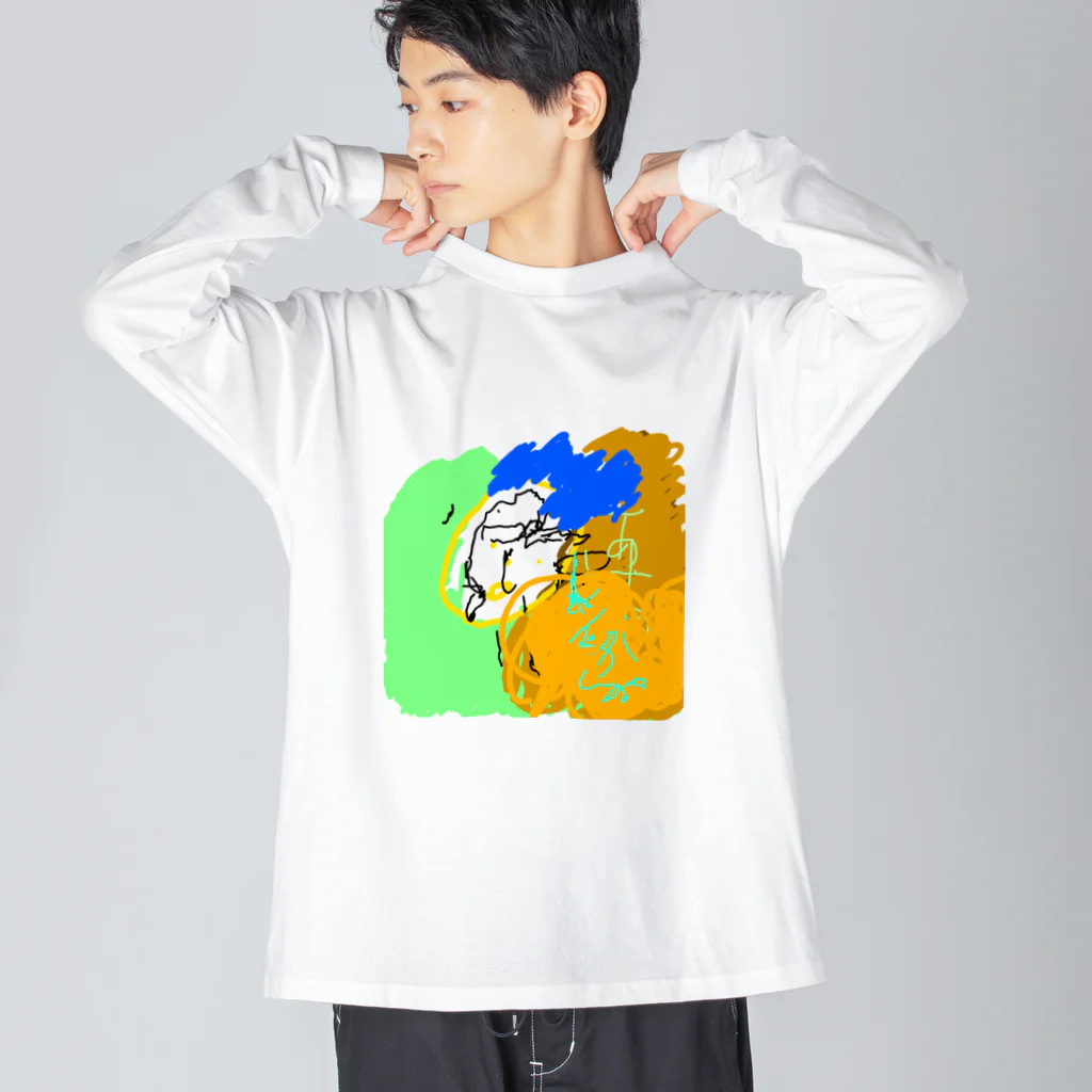 ひまわり作業所のaya-kao Big Long Sleeve T-Shirt