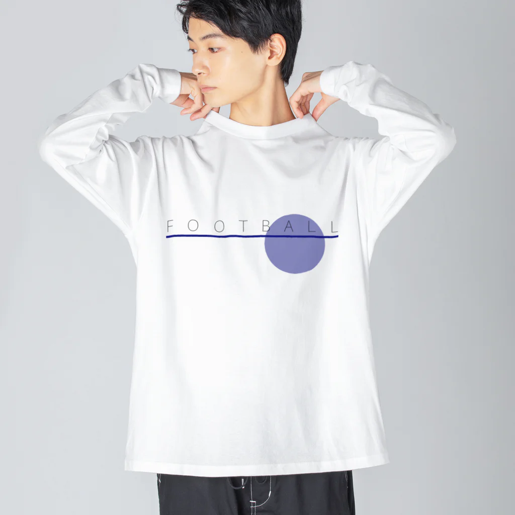 GkoubouのFOOTBALL ビッグシルエットロングスリーブTシャツ