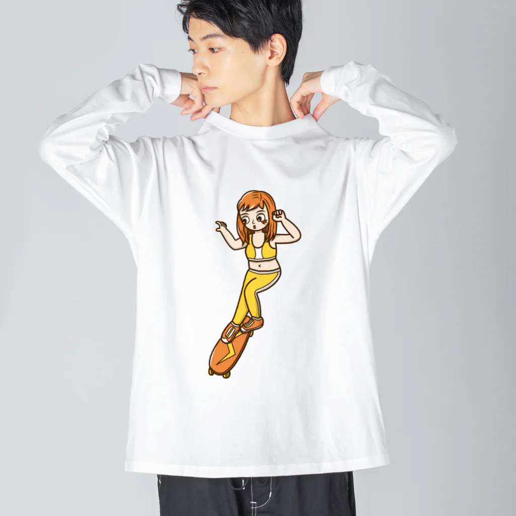 Sophie's storeのスケボー少女 Big Long Sleeve T-Shirt