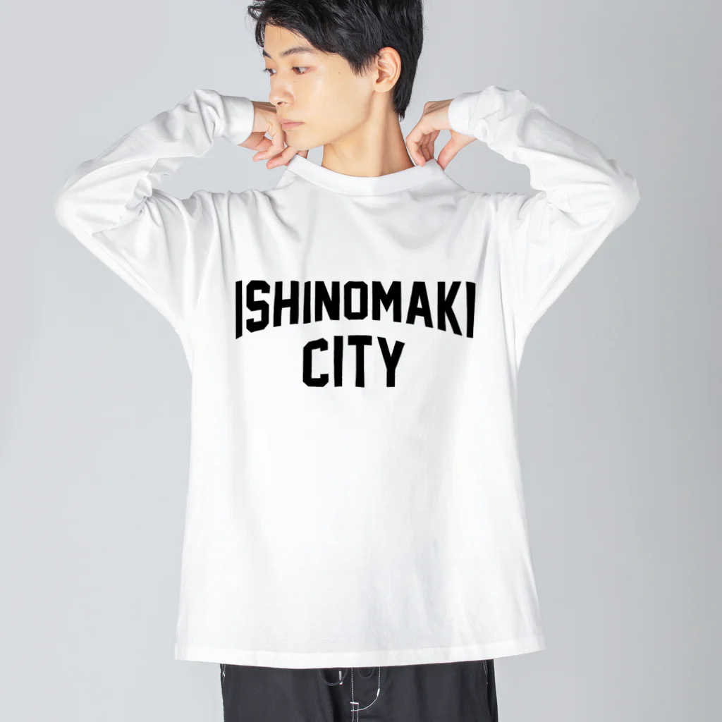 JIMOTO Wear Local Japanの石巻市 ISHINOMAKI CITY ビッグシルエットロングスリーブTシャツ