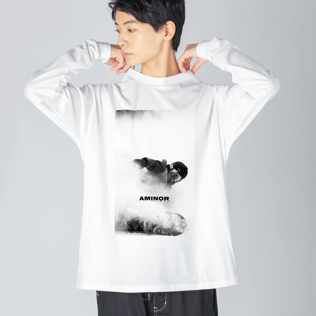 AMINOR (エーマイナー)のLove Peace Snow ビッグシルエットロングスリーブTシャツ