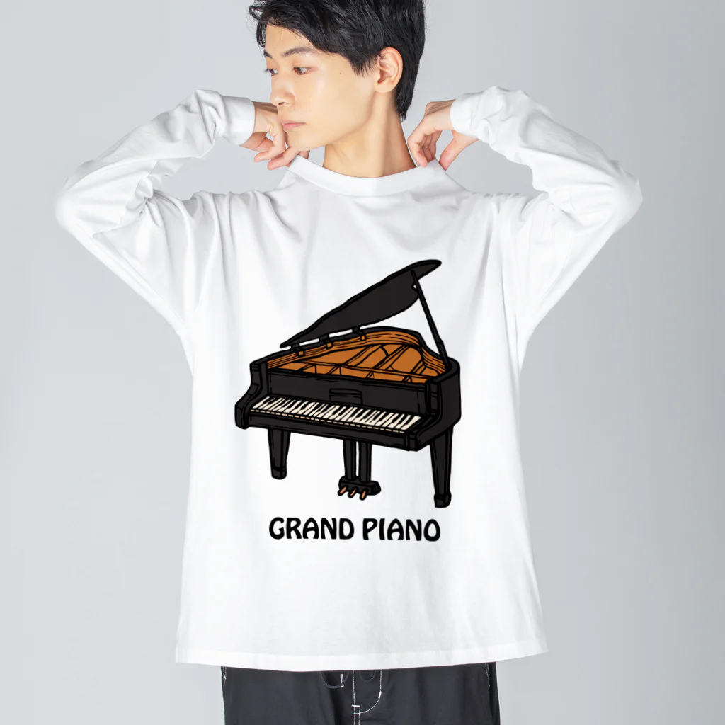 DRIPPEDのGRANDPIANO-グランドピアノ- ビッグシルエットロングスリーブTシャツ