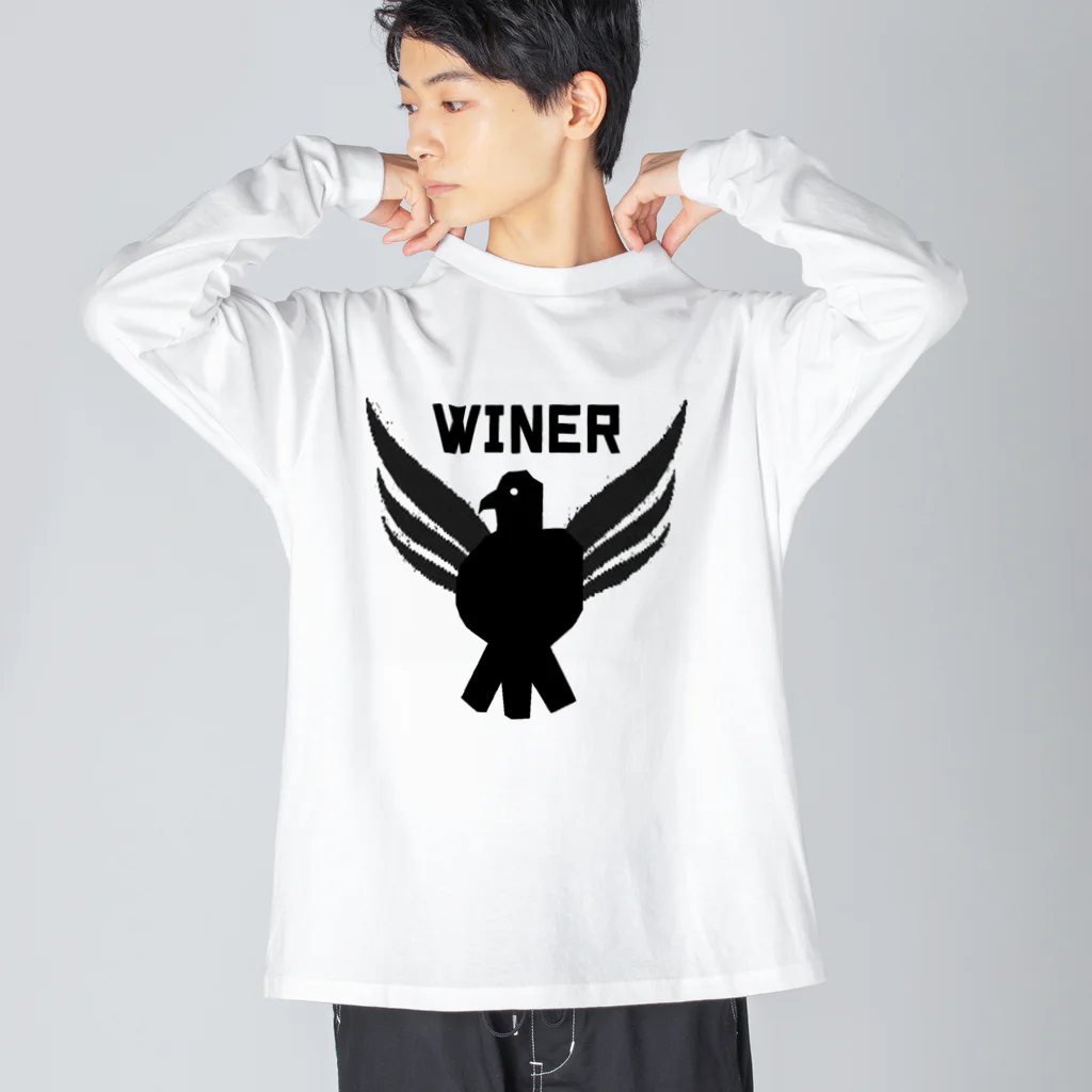 Danke Shoot CoffeeのWiner Hawk ビッグシルエットロングスリーブTシャツ