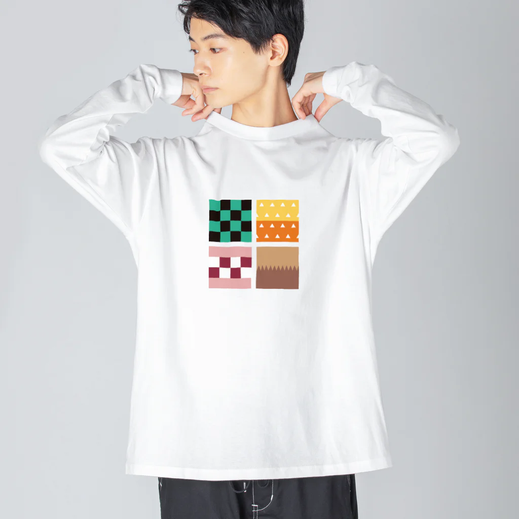 シャラクのカラフルキューブ Big Long Sleeve T-Shirt