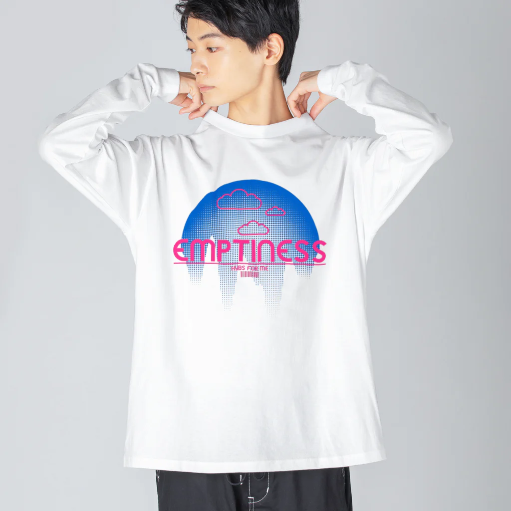 HYBS FOR MEのくものうえ (青ピンク) Big Long Sleeve T-Shirt