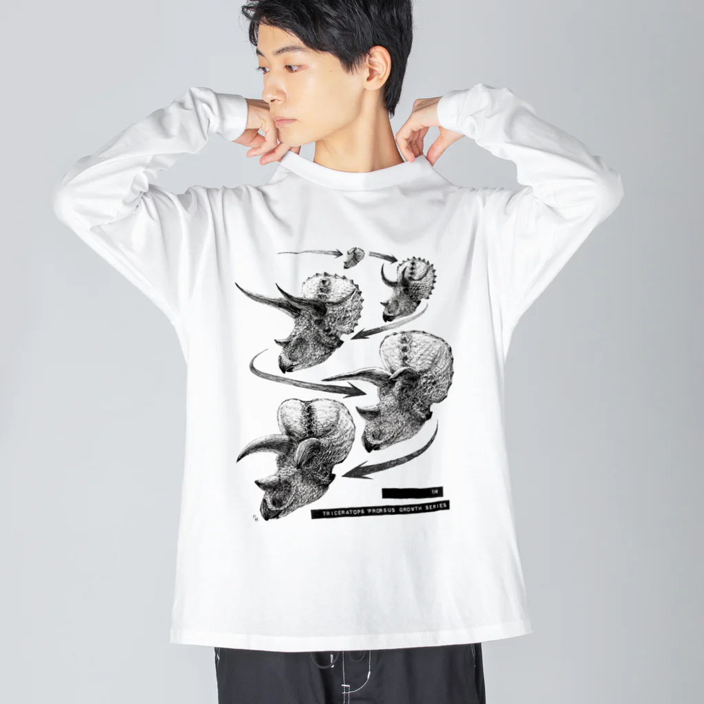 segasworksのTriceratops prorsus growth series Big Long Sleeve T-Shirt