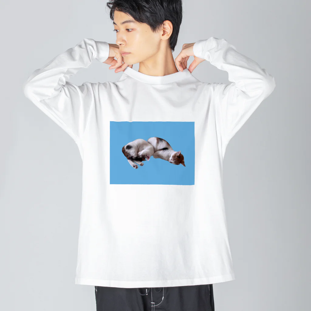 ニャーニャーとヤーヨのなかよくねむる猫 / ニャーニャーとヤーヨ Big Long Sleeve T-Shirt