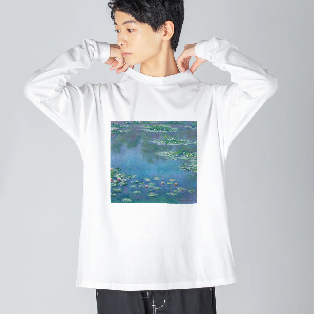 Art Baseのクロード・モネ / 睡蓮 / waterlilies / 1906 / Claude Monet ビッグシルエットロングスリーブTシャツ