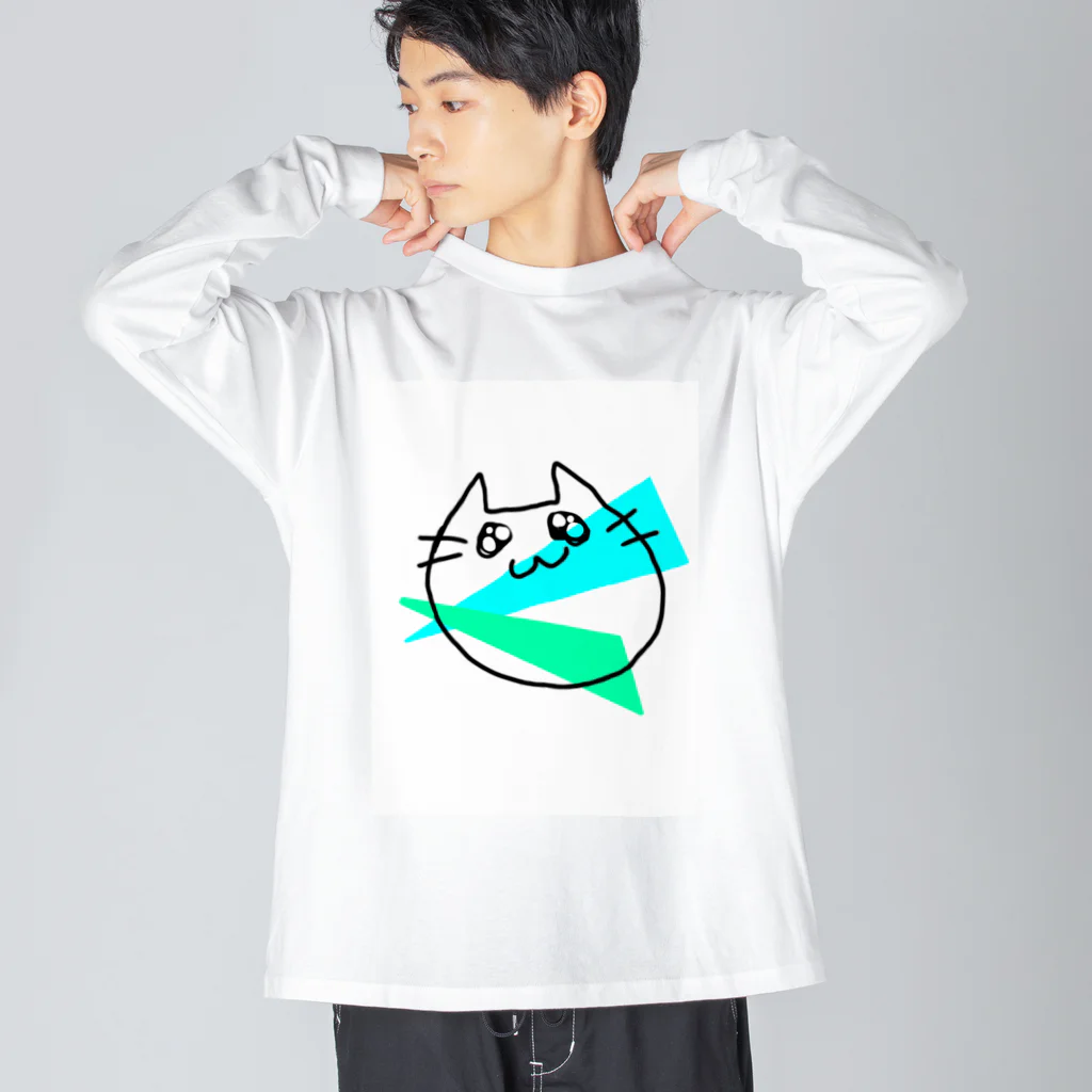 eMu*りおのらくがきねこ ビッグシルエットロングスリーブTシャツ