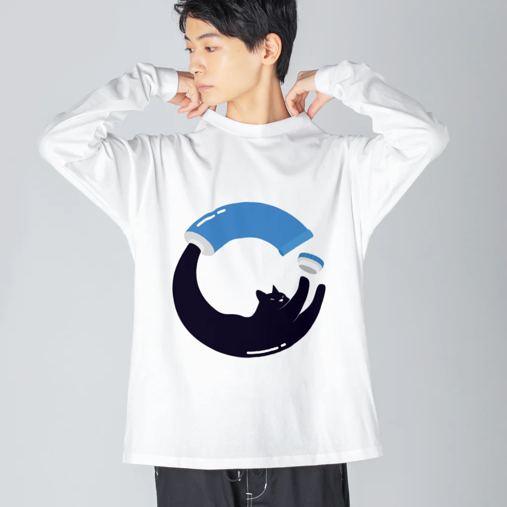 NOBODY754のCat from tube Big Long Sleeve T-Shirt