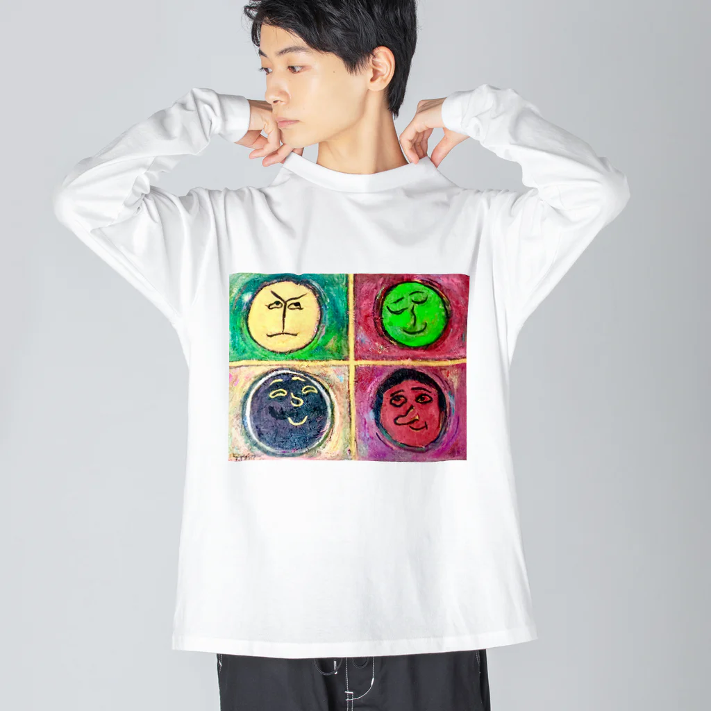 KariyushiYoronのあんな～顔 Big Long Sleeve T-Shirt