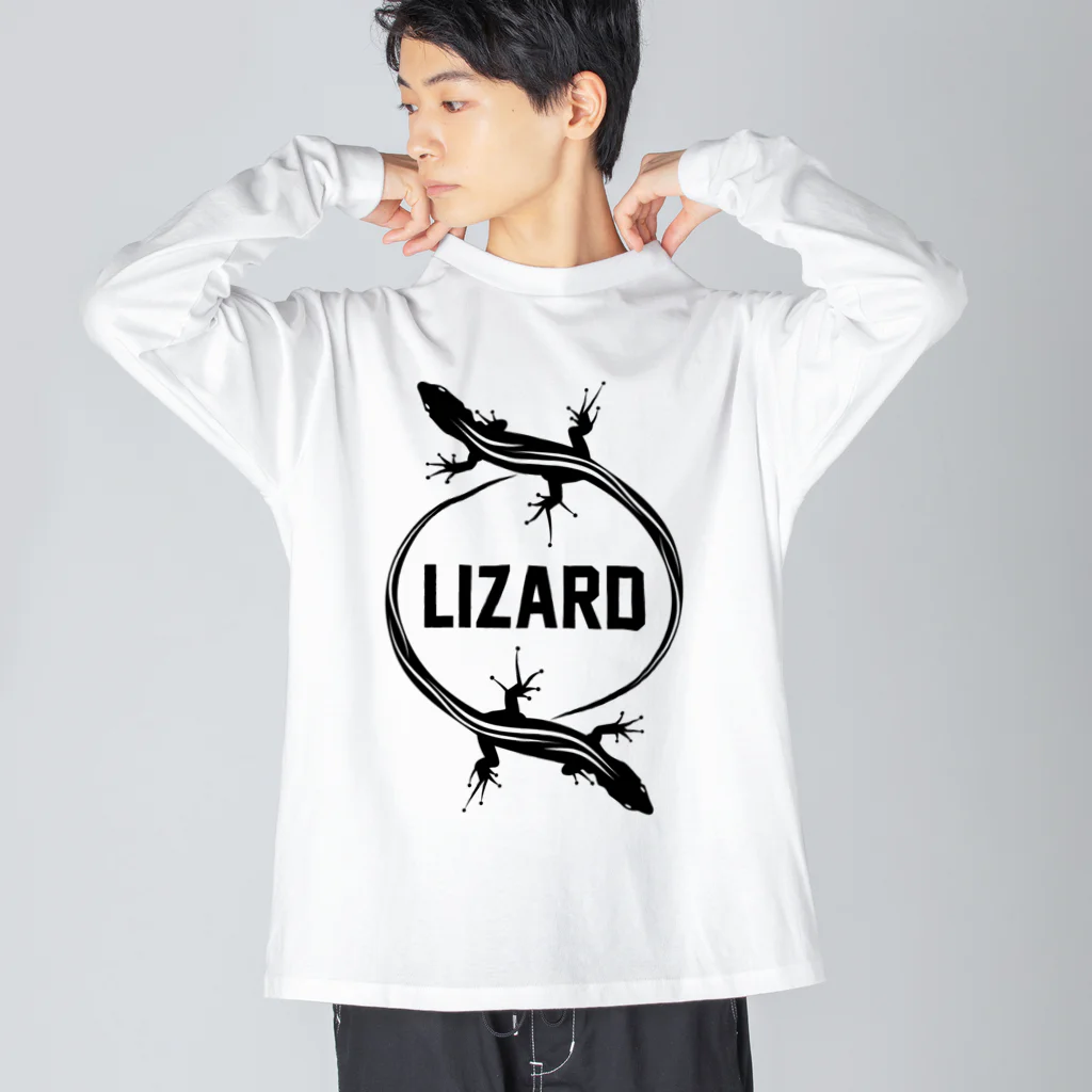 DRIPPEDのLIZARD-トカゲ- ビッグシルエットロングスリーブTシャツ