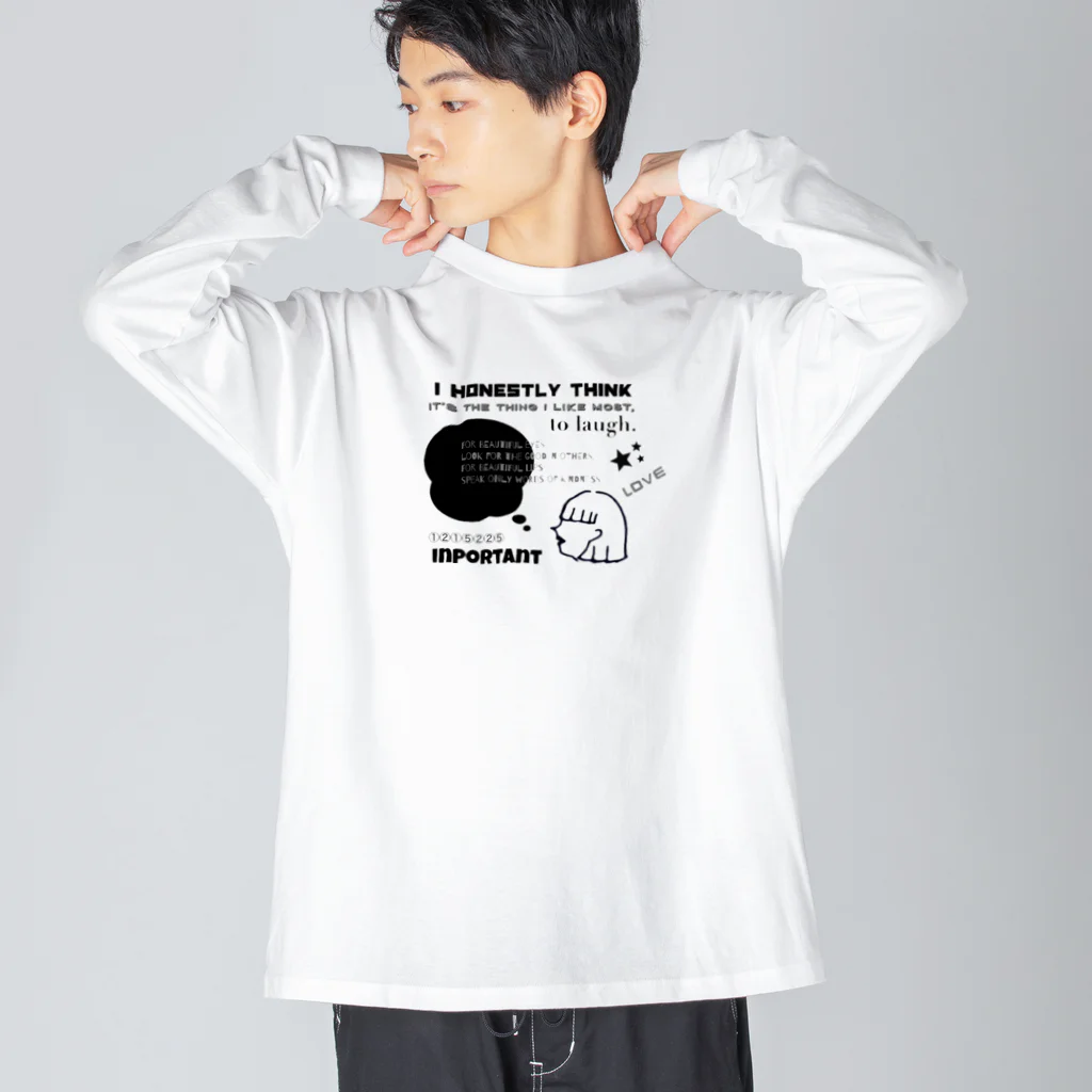 cocoaの女の子 ビッグシルエットロングスリーブTシャツ