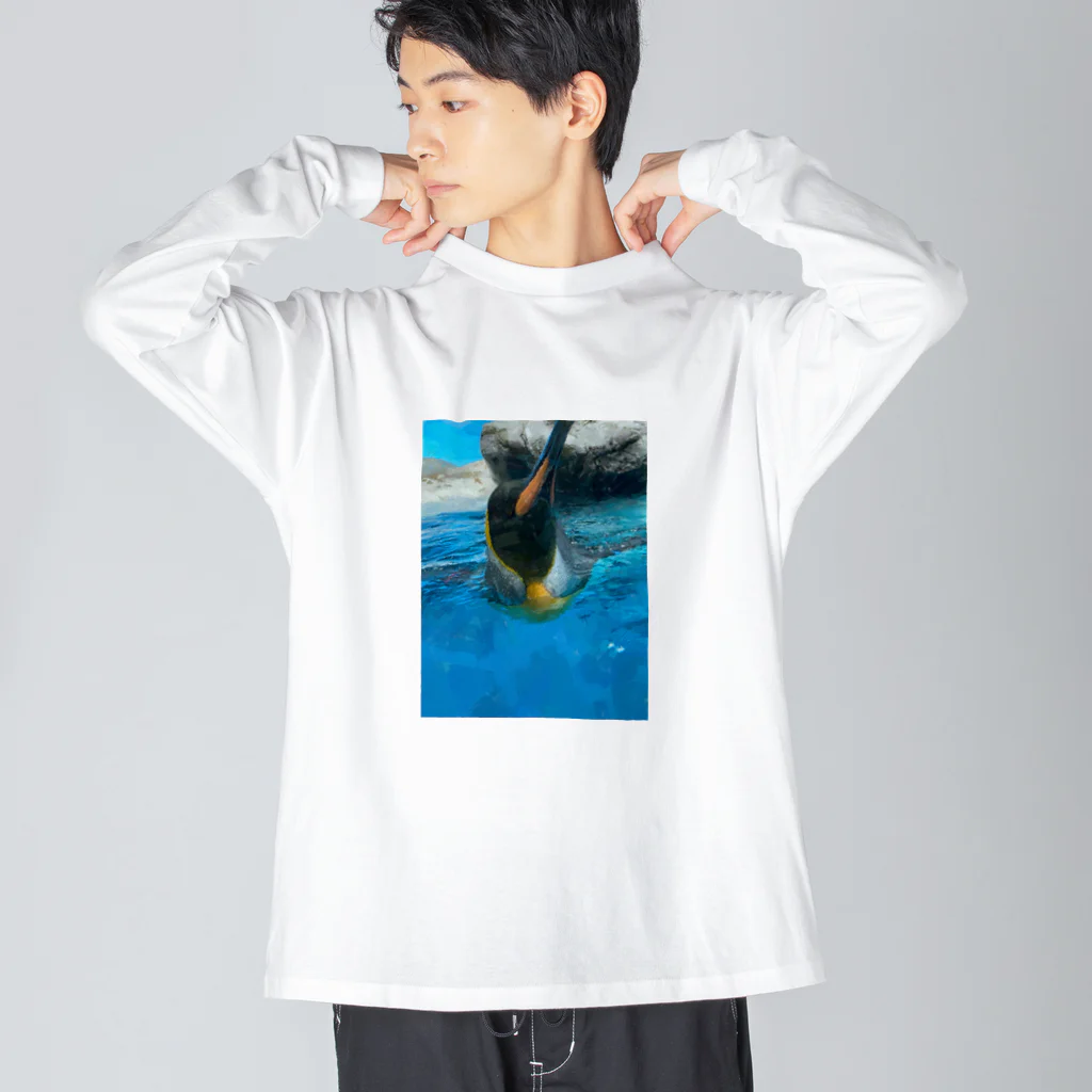 robipanのペンギン ビッグシルエットロングスリーブTシャツ