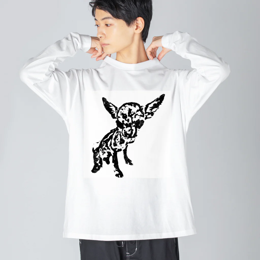 パピコチャンネルショップの宇宙人パピコさん Big Long Sleeve T-Shirt