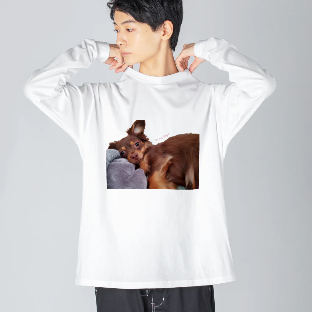 lovedogsの#Lovedogs Big Long Sleeve T-Shirt