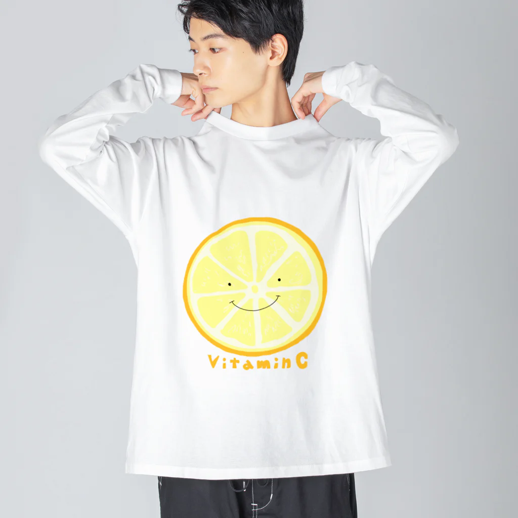 ハッピースマイルのビタミンCちゃん ビッグシルエットロングスリーブTシャツ