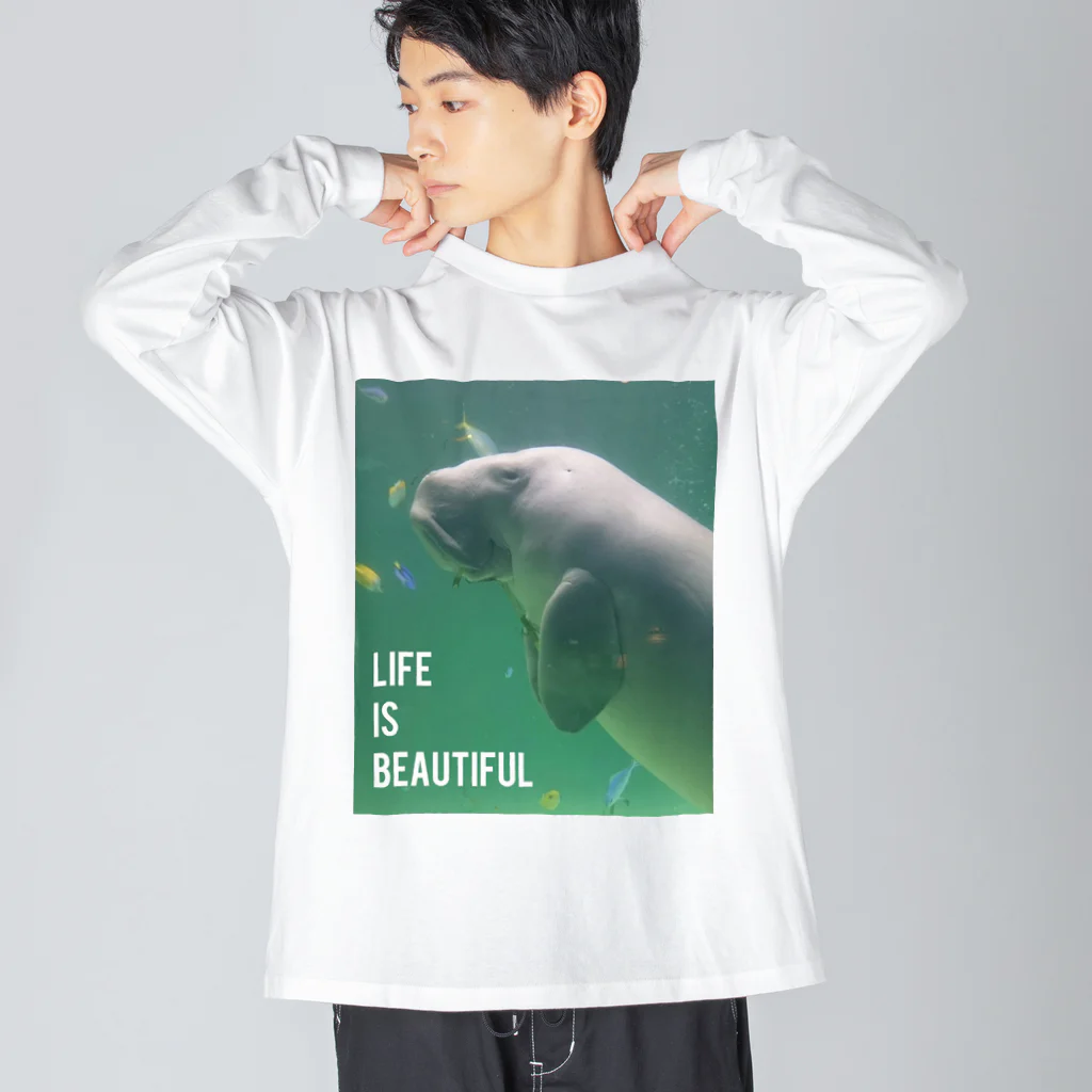 mOaのジュゴン Big Long Sleeve T-Shirt